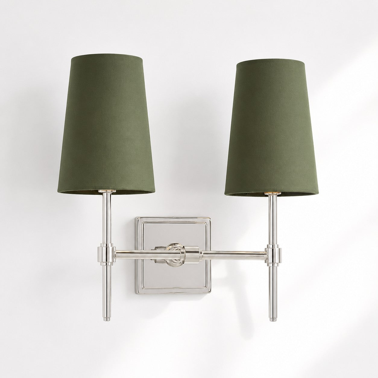 Rowan Wandleuchte mit Leinenschirm – Retro-Metallwandleuchte für Schlafzimmer und Flur