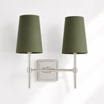 Load image into Gallery viewer, Rowan Linen Shade Wall Lamp – Retro Metal Wall Light for Bedroom &amp; Hallway