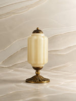 Bild in Gallery-Viewer laden, Eloise Scallop Glasschirm Vintage-inspirierte Tischlampe für Schlafzimmer und Wohnzimmer Akzentbeleuchtung