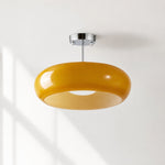 Bild in Gallery-Viewer laden, Retro Messing Bauhaus Glas Scheiben Deckenlampe
