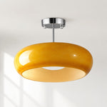 Bild in Gallery-Viewer laden, Retro Messing Bauhaus Glas Scheiben Deckenlampe