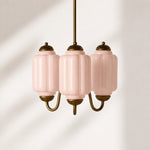Bild in Gallery-Viewer laden, Eloise Vintage inspiriertes gewelltes Milchglas-Anhänger - modernes Akzentlicht für Küche und Schlafzimmer
