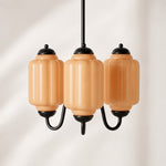 Bild in Gallery-Viewer laden, Eloise Vintage inspiriertes gewelltes Milchglas-Anhänger - modernes Akzentlicht für Küche und Schlafzimmer