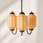 Bild in Gallery-Viewer laden, Eloise Vintage inspiriertes gewelltes Milchglas-Anhänger - modernes Akzentlicht für Küche und Schlafzimmer