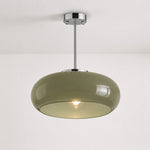 Bild in Gallery-Viewer laden, Retro Messing Bauhaus Glas Scheiben Deckenlampe
