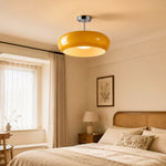Bild in Gallery-Viewer laden, Retro Messing Bauhaus Glas Scheiben Deckenlampe