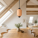 Bild in Gallery-Viewer laden, Eloise Vintage inspiriertes gewelltes Milchglas-Anhänger - modernes Akzentlicht für Küche und Schlafzimmer