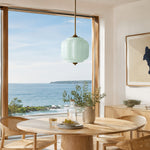 Bild in Gallery-Viewer laden, Eloise Vintage inspiriertes gewelltes Milchglas-Anhänger - modernes Akzentlicht für Küche und Schlafzimmer