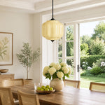 Bild in Gallery-Viewer laden, Eloise Vintage inspiriertes gewelltes Milchglas-Anhänger - modernes Akzentlicht für Küche und Schlafzimmer