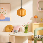 Bild in Gallery-Viewer laden, Eloise Vintage inspiriertes gewelltes Milchglas-Anhänger - modernes Akzentlicht für Küche und Schlafzimmer