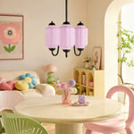 Bild in Gallery-Viewer laden, Eloise Vintage inspiriertes gewelltes Milchglas-Anhänger - modernes Akzentlicht für Küche und Schlafzimmer