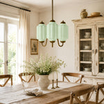 Bild in Gallery-Viewer laden, Eloise Vintage inspiriertes gewelltes Milchglas-Anhänger - modernes Akzentlicht für Küche und Schlafzimmer