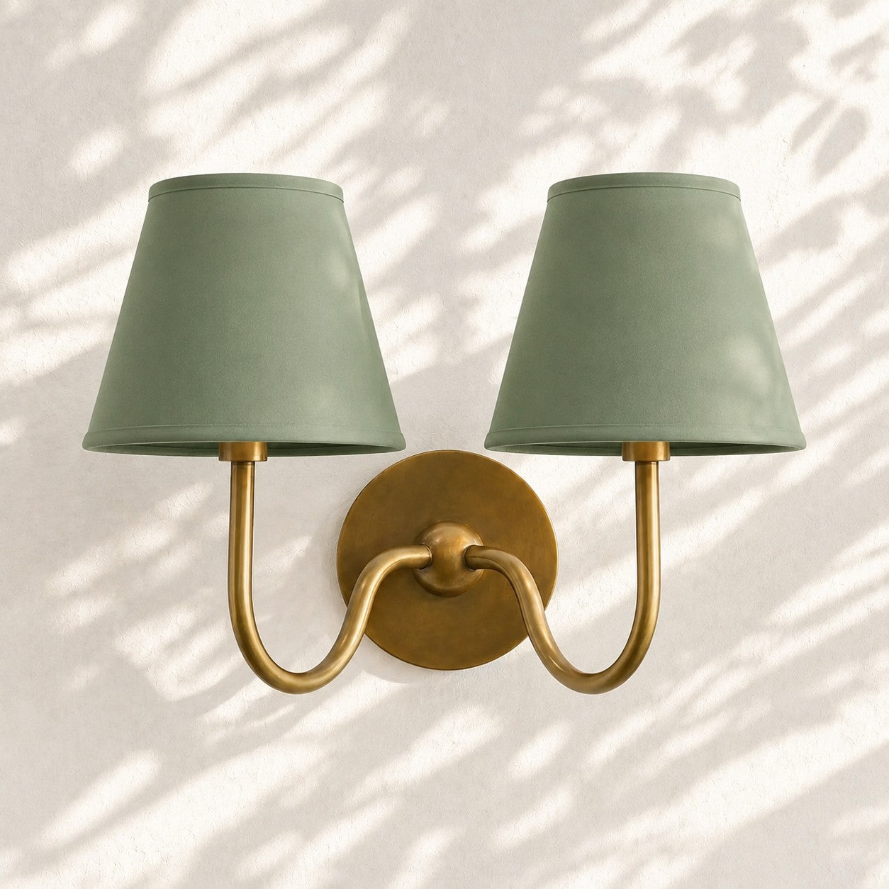Aplique de pared Luvora con pantalla de tela y pantalla de tambor - Aplique plisado clásico