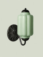 Load image into Gallery viewer, Eloise Vintage Scalloped Milk Glass Wall Sconce - Modern Accent Lighting for Bathroom and Bedroom