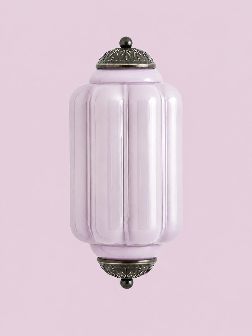 Eloise Vintage Scalloped Milk Glass Wall Sconce - Modern Accent Lighting for Bathroom and Bedroom