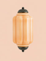 Load image into Gallery viewer, Eloise Vintage Scalloped Milk Glass Wall Sconce - Modern Accent Lighting for Bathroom and Bedroom