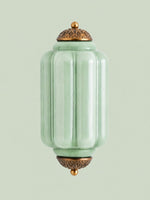Load image into Gallery viewer, Eloise Vintage Scalloped Milk Glass Wall Sconce - Modern Accent Lighting for Bathroom and Bedroom
