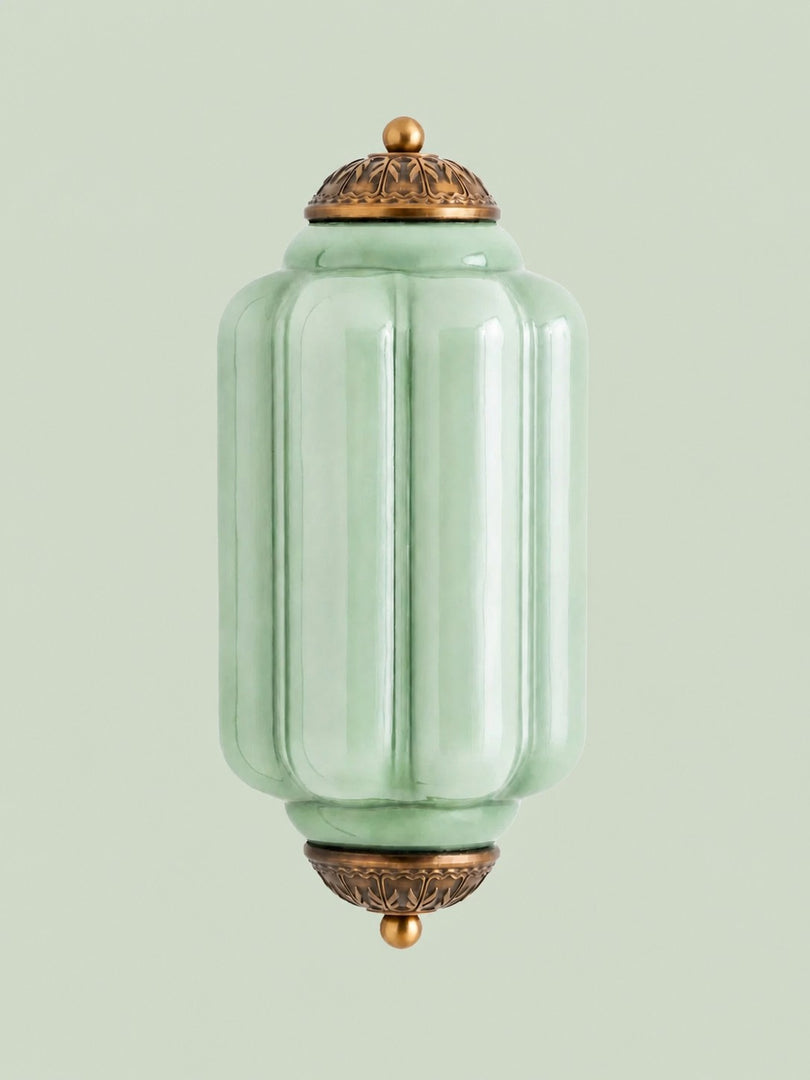 Eloise Vintage Scalloped Milk Glass Wall Sconce - Modern Accent Lighting for Bathroom and Bedroom