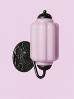 Load image into Gallery viewer, Eloise Vintage Scalloped Milk Glass Wall Sconce - Modern Accent Lighting for Bathroom and Bedroom