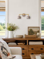Bild in Gallery-Viewer laden, Meito Dome Bauernhaus-Wandlampe – Rustikale, bunte Badezimmer-Waschtischleuchte