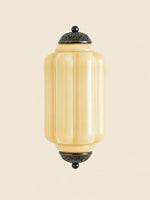 Load image into Gallery viewer, Eloise Vintage Scalloped Milk Glass Wall Sconce - Modern Accent Lighting for Bathroom and Bedroom