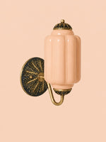 Load image into Gallery viewer, Eloise Vintage Scalloped Milk Glass Wall Sconce - Modern Accent Lighting for Bathroom and Bedroom
