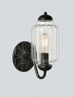 Load image into Gallery viewer, Eloise Vintage Scalloped Milk Glass Wall Sconce - Modern Accent Lighting for Bathroom and Bedroom