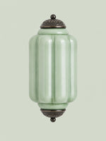 Load image into Gallery viewer, Eloise Vintage Scalloped Milk Glass Wall Sconce - Modern Accent Lighting for Bathroom and Bedroom