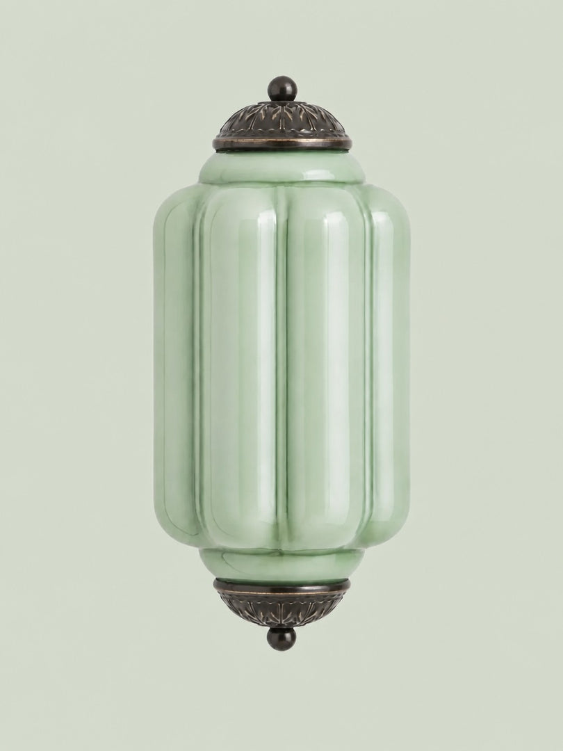 Eloise Vintage Scalloped Milk Glass Wall Sconce - Modern Accent Lighting for Bathroom and Bedroom