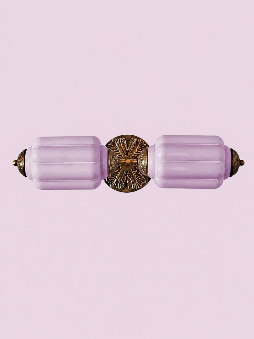 Eloise Vintage Scalloped Milk Glass Wall Sconce - Modern Accent Lighting for Bathroom and Bedroom