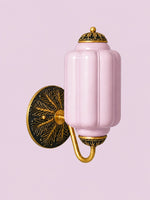 Load image into Gallery viewer, Eloise Vintage Scalloped Milk Glass Wall Sconce - Modern Accent Lighting for Bathroom and Bedroom