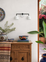 Bild in Gallery-Viewer laden, Meito Dome Bauernhaus-Wandlampe – Rustikale, bunte Badezimmer-Waschtischleuchte