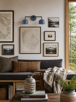 Bild in Gallery-Viewer laden, Meito Dome Bauernhaus-Wandlampe – Rustikale, bunte Badezimmer-Waschtischleuchte