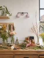 Bild in Gallery-Viewer laden, Meito Dome Bauernhaus-Wandlampe – Rustikale, bunte Badezimmer-Waschtischleuchte