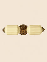 Load image into Gallery viewer, Eloise Vintage Scalloped Milk Glass Wall Sconce - Modern Accent Lighting for Bathroom and Bedroom