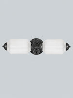 Load image into Gallery viewer, Eloise Vintage Scalloped Milk Glass Wall Sconce - Modern Accent Lighting for Bathroom and Bedroom