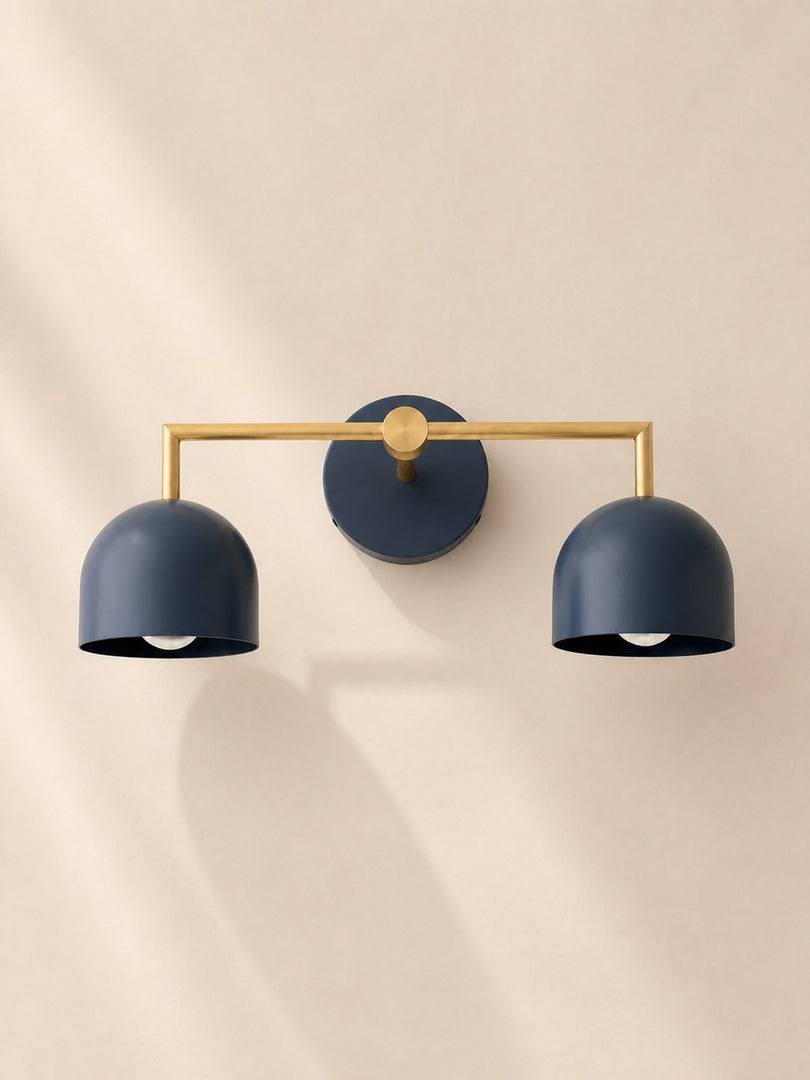 Meito Dome Bauernhaus-Wandlampe – Rustikale, bunte Badezimmer-Waschtischleuchte
