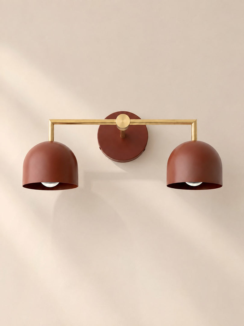 Meito Dome Bauernhaus-Wandlampe – Rustikale, bunte Badezimmer-Waschtischleuchte