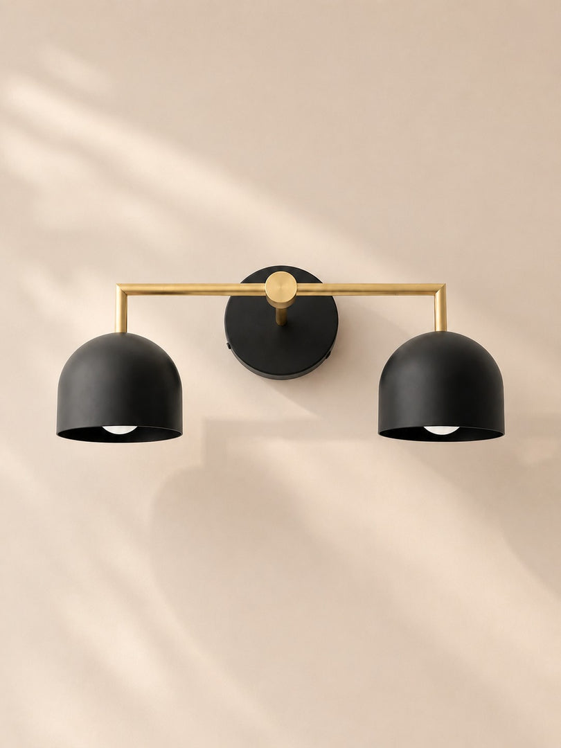 Meito Dome Bauernhaus-Wandlampe – Rustikale, bunte Badezimmer-Waschtischleuchte