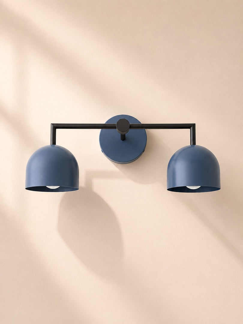 Meito Dome Bauernhaus-Wandlampe – Rustikale, bunte Badezimmer-Waschtischleuchte