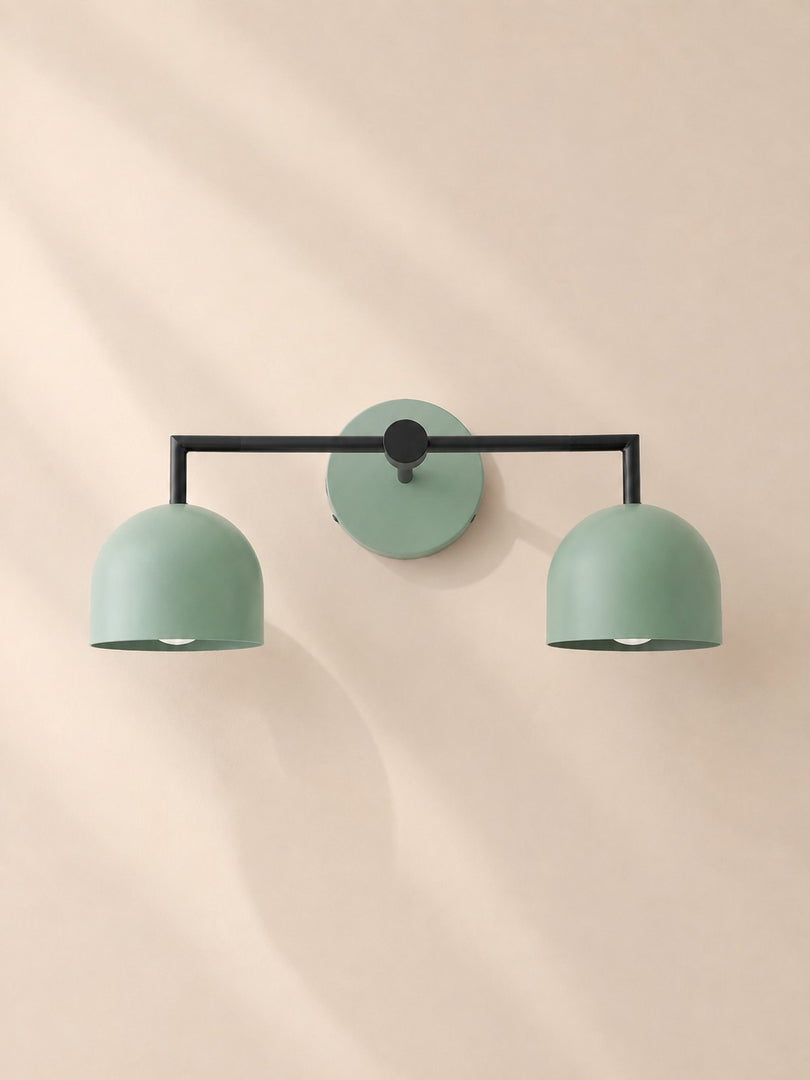 Meito Dome Bauernhaus-Wandlampe – Rustikale, bunte Badezimmer-Waschtischleuchte