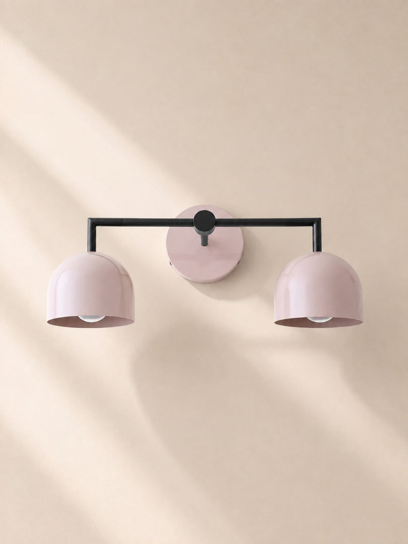 Meito Dome Bauernhaus-Wandlampe – Rustikale, bunte Badezimmer-Waschtischleuchte