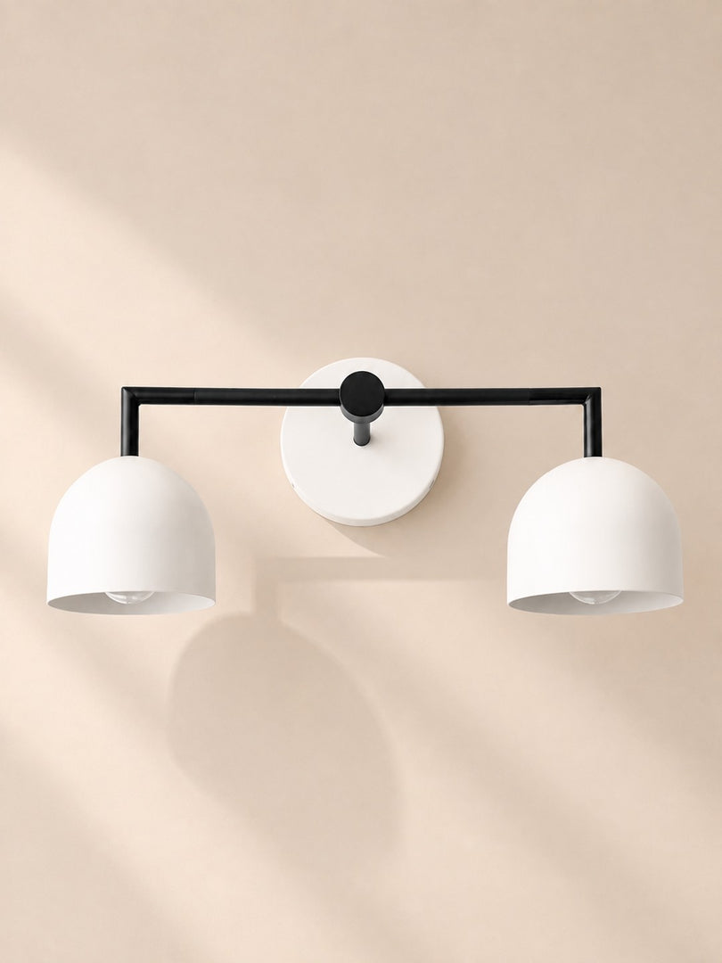 Meito Dome Bauernhaus-Wandlampe – Rustikale, bunte Badezimmer-Waschtischleuchte