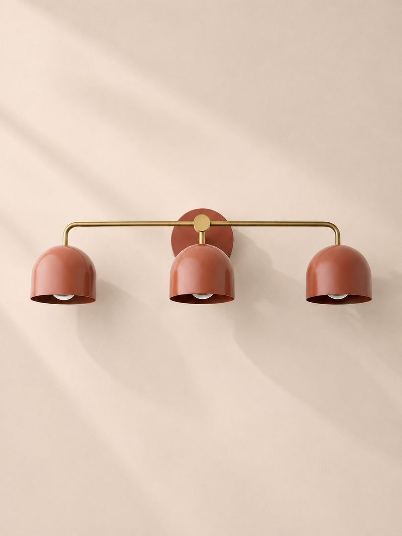 Meito Dome Bauernhaus-Wandlampe – Rustikale, bunte Badezimmer-Waschtischleuchte