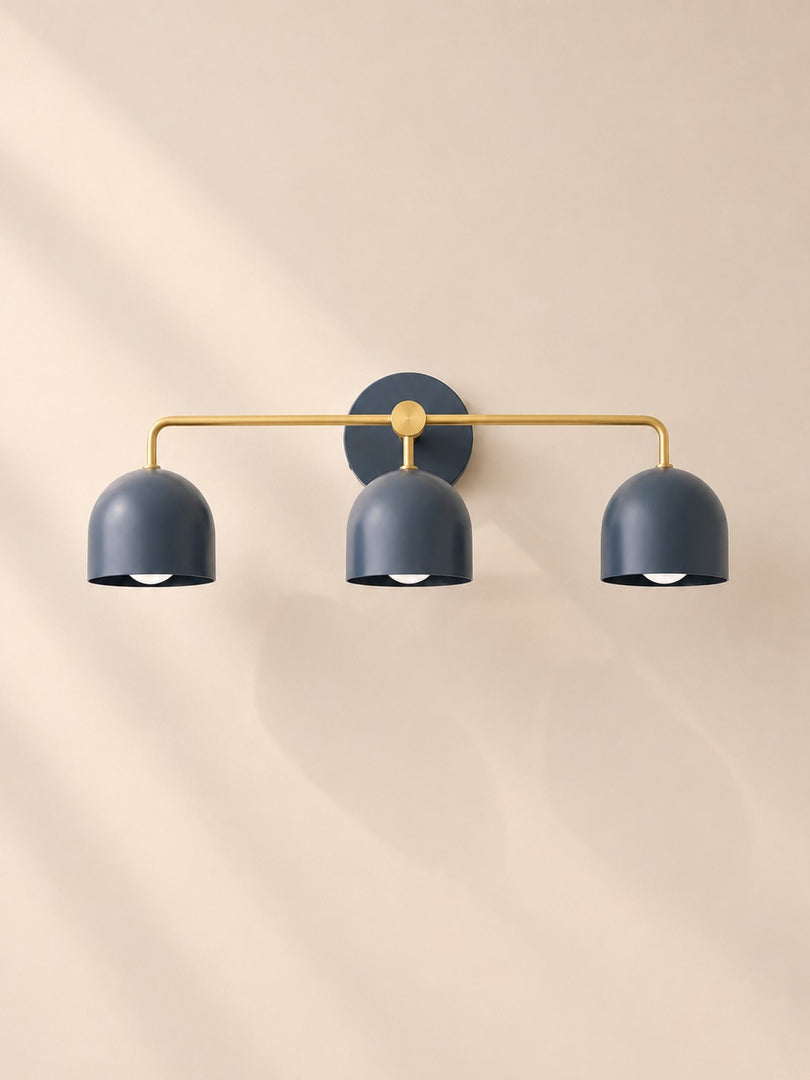 Meito Dome Bauernhaus-Wandlampe – Rustikale, bunte Badezimmer-Waschtischleuchte