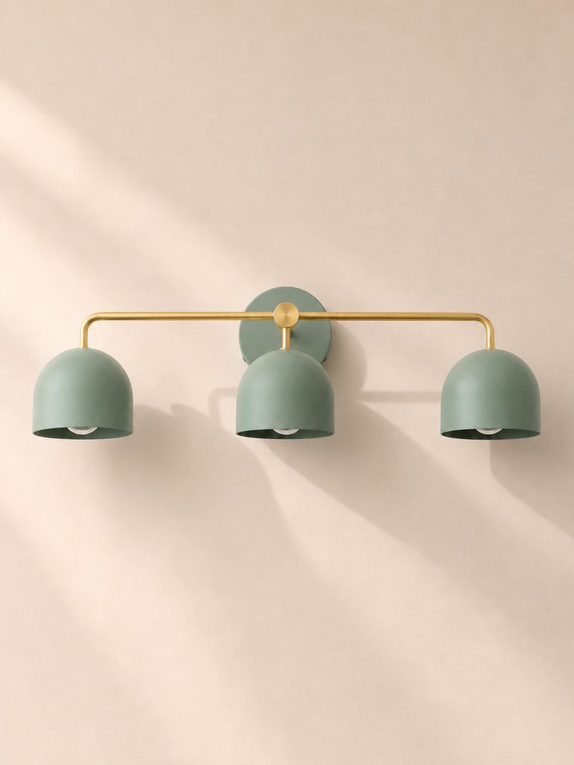 Meito Dome Bauernhaus-Wandlampe – Rustikale, bunte Badezimmer-Waschtischleuchte