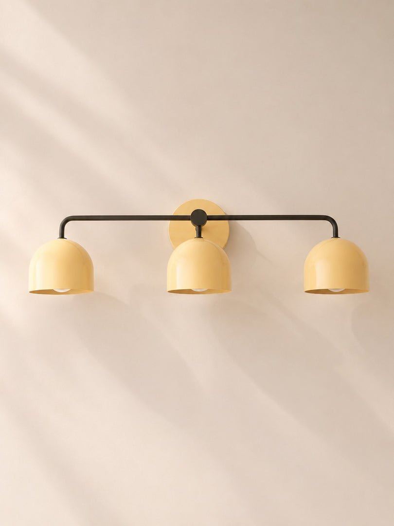 Meito Dome Bauernhaus-Wandlampe – Rustikale, bunte Badezimmer-Waschtischleuchte