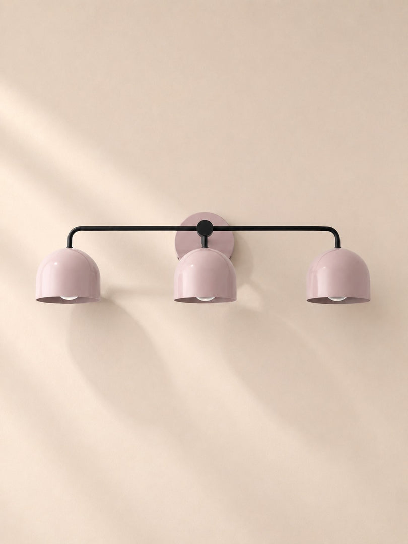 Meito Dome Bauernhaus-Wandlampe – Rustikale, bunte Badezimmer-Waschtischleuchte