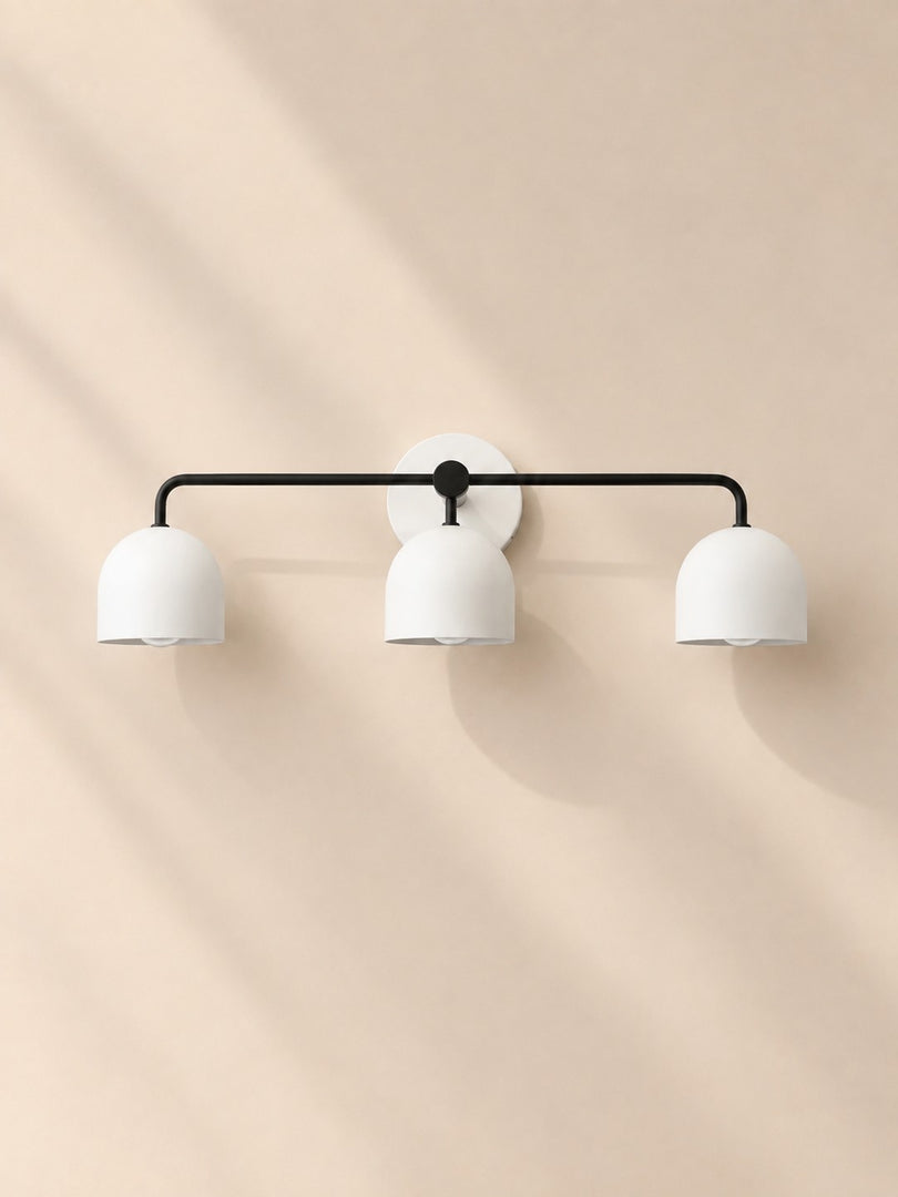 Meito Dome Bauernhaus-Wandlampe – Rustikale, bunte Badezimmer-Waschtischleuchte
