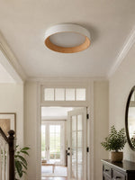 Charger l'image dans la visionneuse de galerie, Plafonnier rond minimaliste Crelina - Luminaire fin et discret, idéal pour les chambres ou les appartements